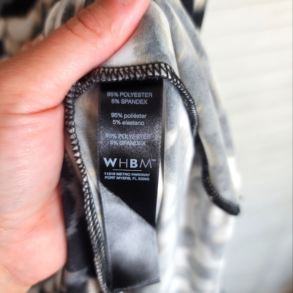 WHBM ANIMAL PRINT 3/4 CINCH SLEEVE SHIFT DRESS, SZ SMALL - Picture 7 of 12